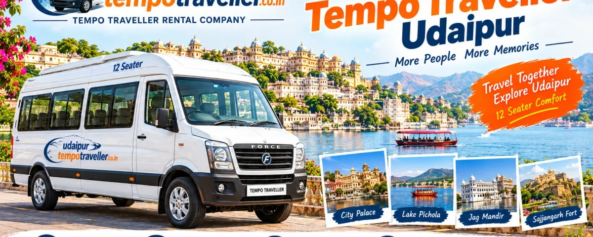 12 Seater Tempo Traveller Udaipur