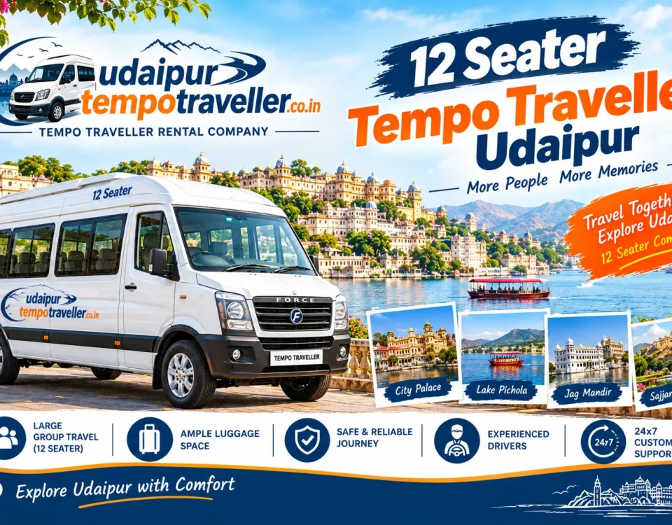 12 Seater Tempo Traveller Udaipur