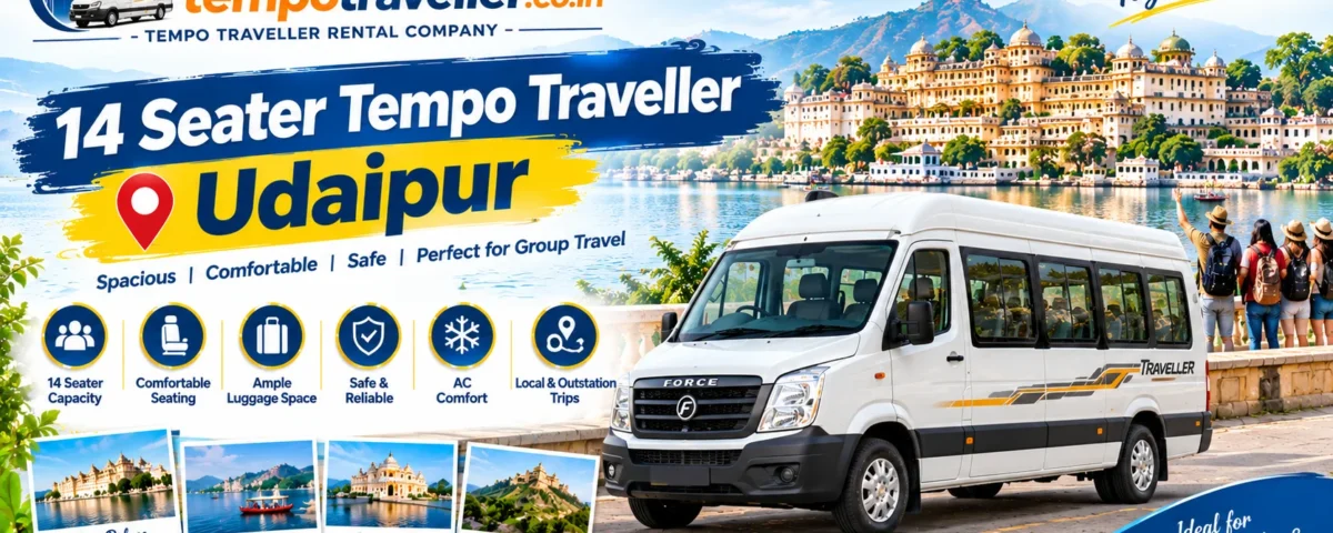 14 Seater Tempo Traveller Udaipur