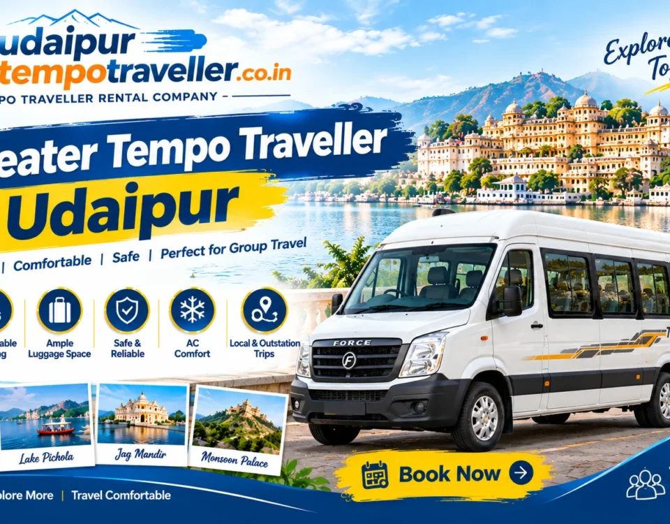 14 Seater Tempo Traveller Udaipur