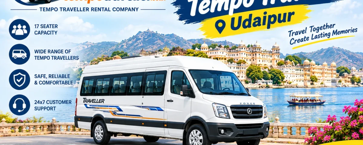 17 Seater Tempo Traveller Udaipur