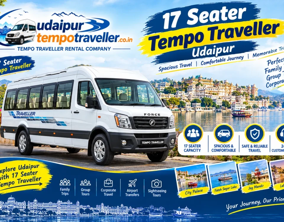 17 Seater Tempo Traveller Udaipur