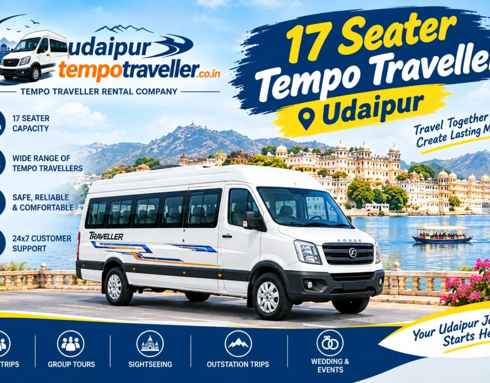 17 Seater Tempo Traveller Udaipur