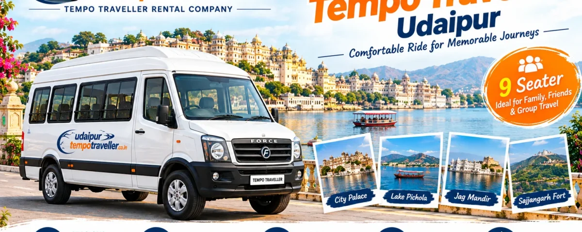 9 Seater Tempo Traveller Udaipur