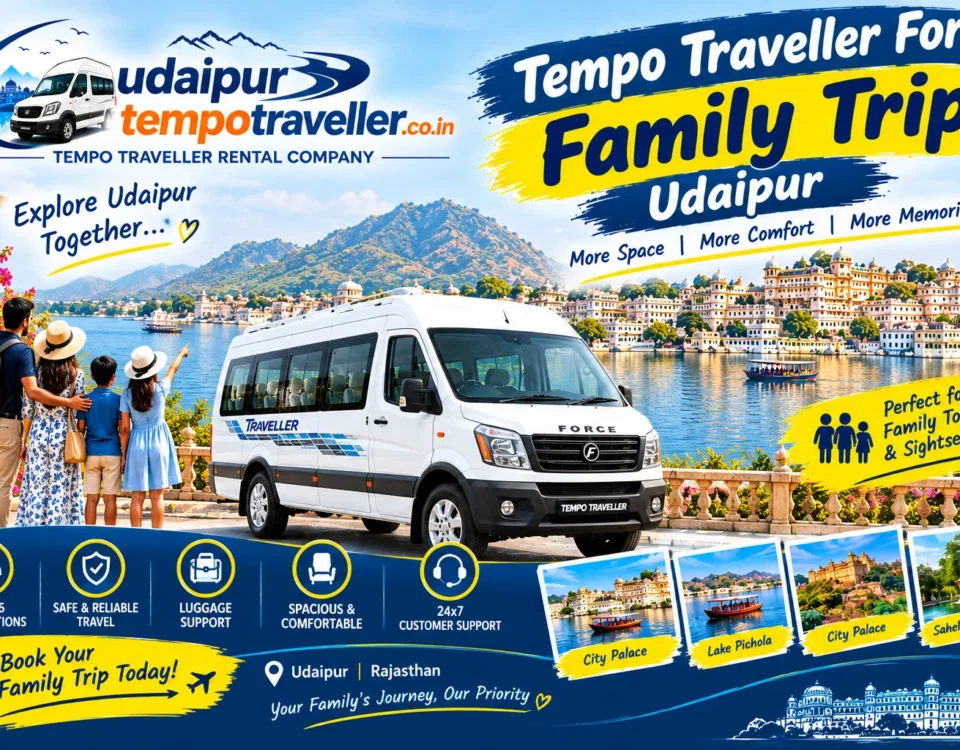 Tempo Traveller For Family Trip Udaipur