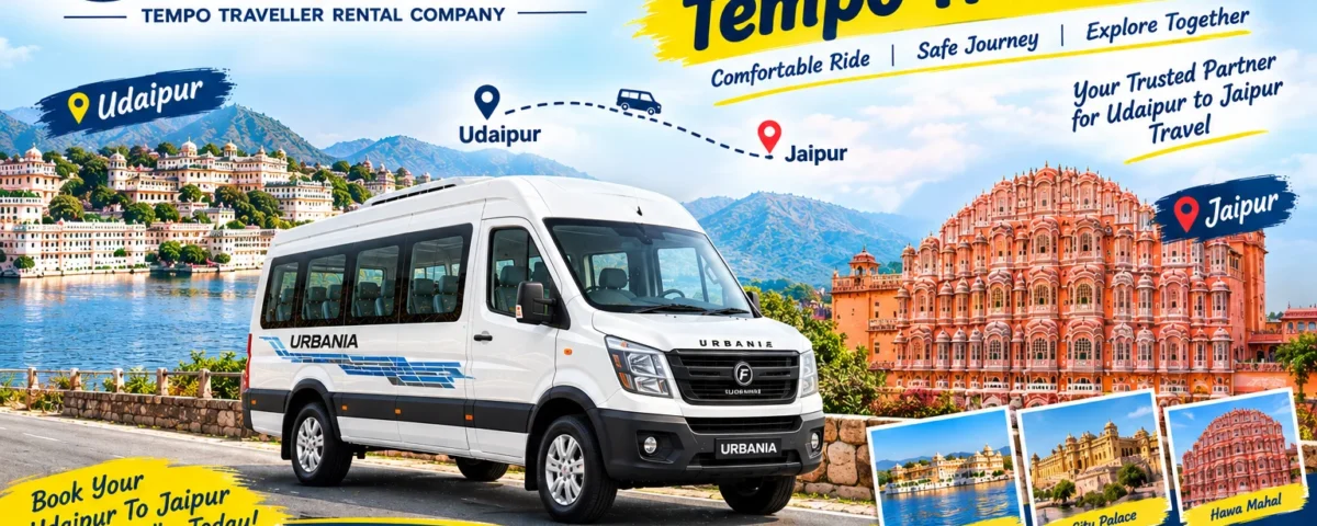 Udaipur To Jaipur Tempo Traveller