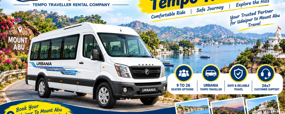 Udaipur To Mount Abu Tempo Traveller