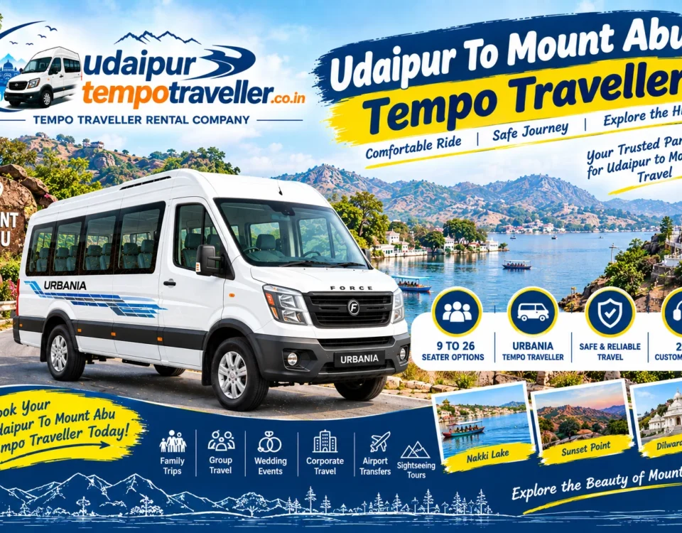 Udaipur To Mount Abu Tempo Traveller
