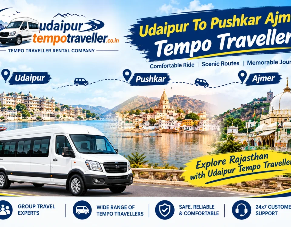 Udaipur To Pushkar Ajmer Tempo Traveller