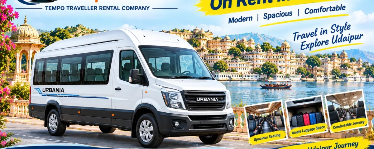 urbania tempo traveller on rent in udaipur