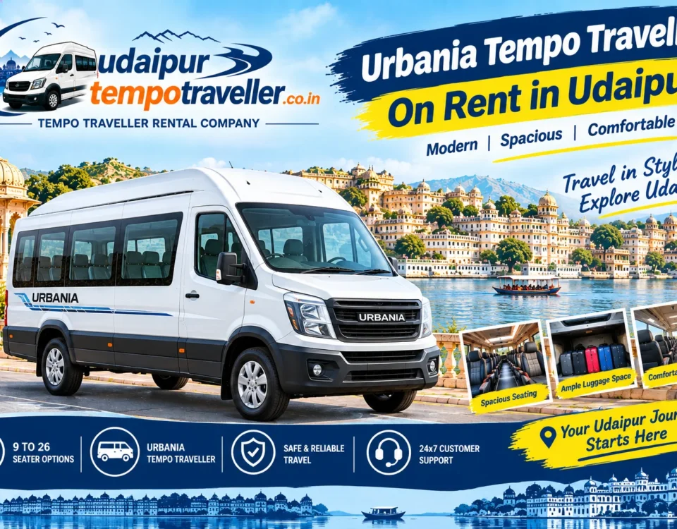 urbania tempo traveller on rent in udaipur